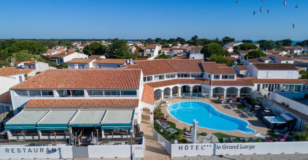 Hotel Restaurant Le Grand Large - Face A La Plage - Ile De Re Ривду-Плаж Екстер'єр фото
